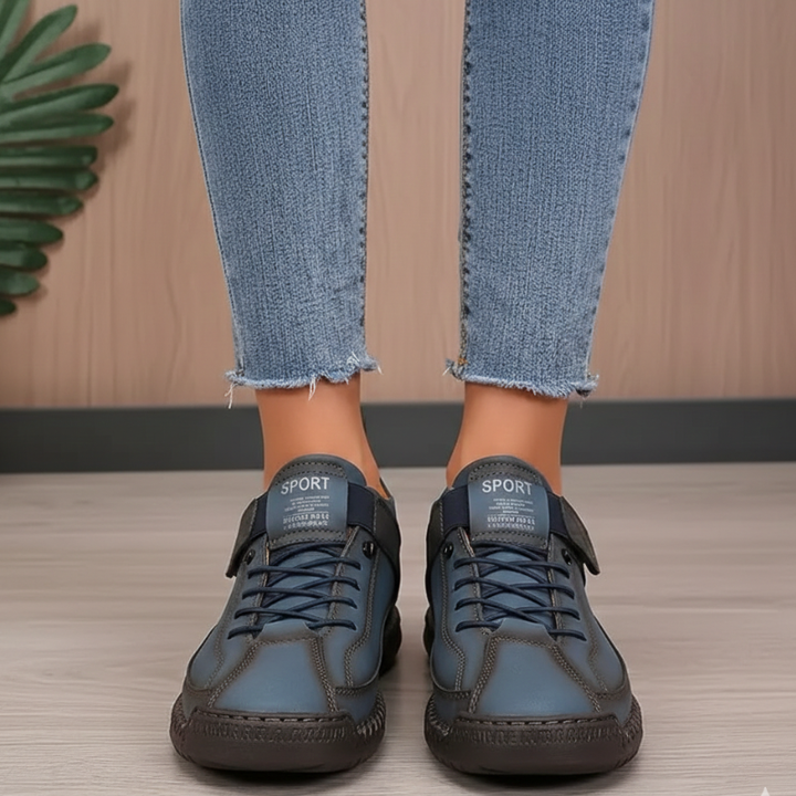 Kelly | Women’s Leather Sneakers Slip-On Walking Shoes