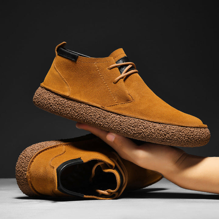 Kylen | Men's Lace-Up Loafers, Mid-Top with Textured Sole