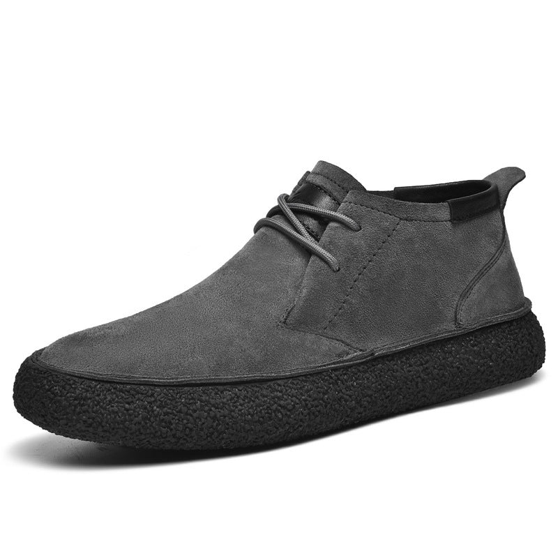 Kylen | Men's Lace-Up Loafers, Mid-Top with Textured Sole