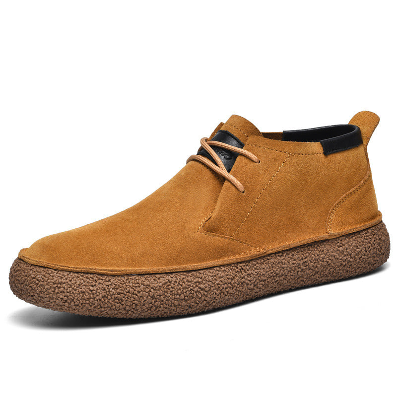 Kylen | Men's Lace-Up Loafers, Mid-Top with Textured Sole