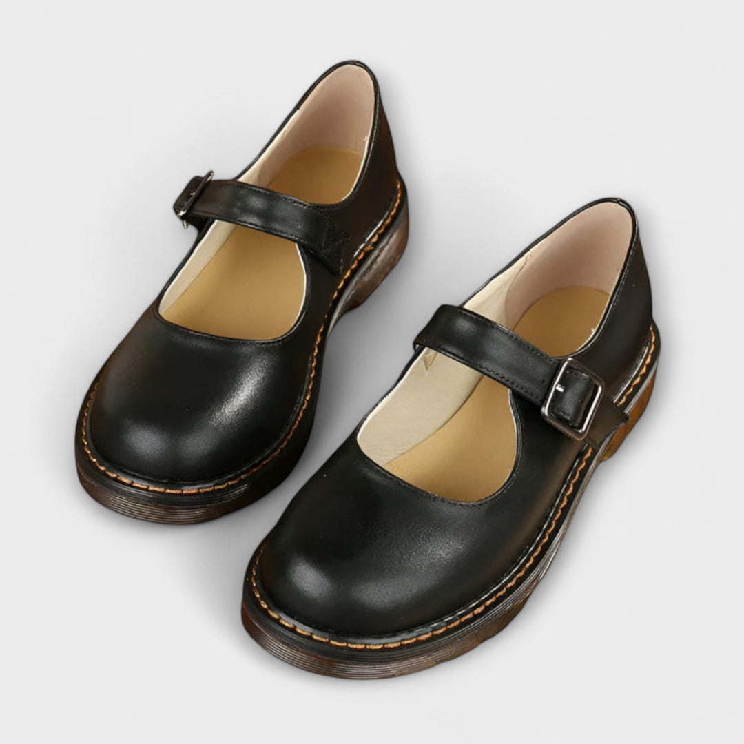 Kelly | Woman's Mary Jane Flat Sole, Strap