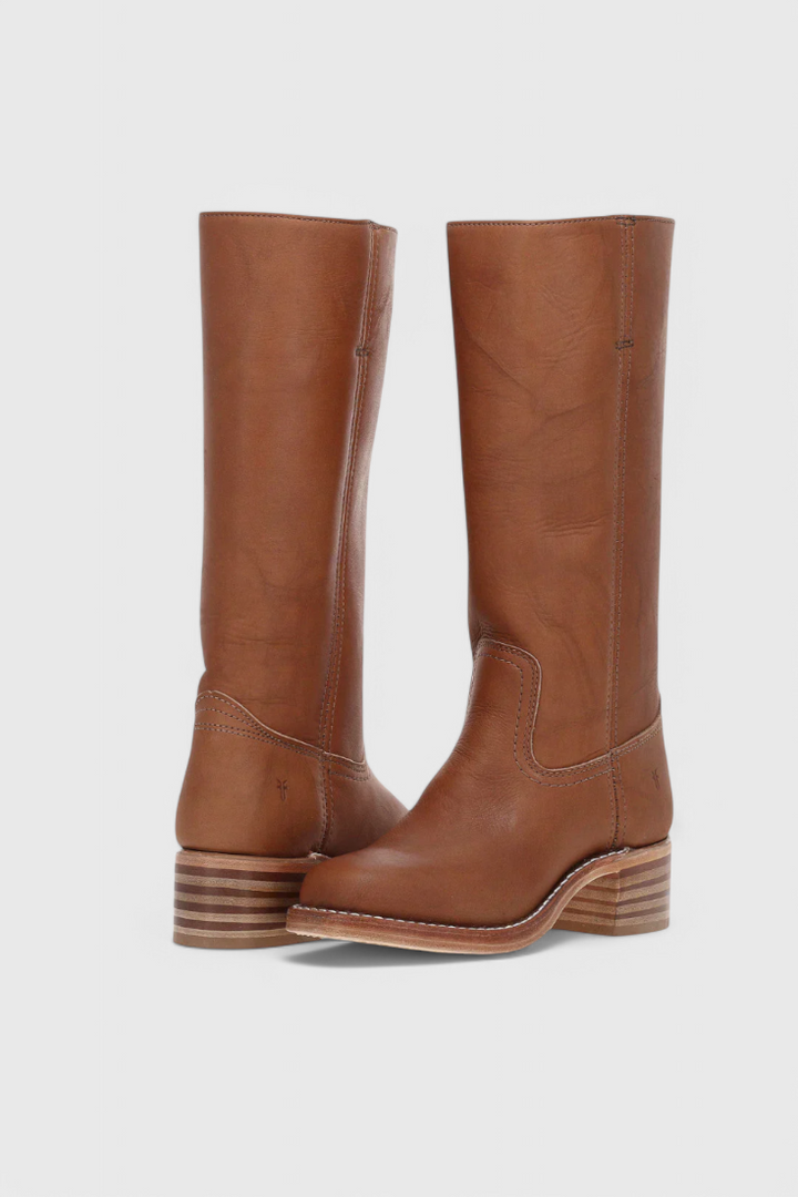 Kelly | Women's Knee High Boots, Stacked Heel