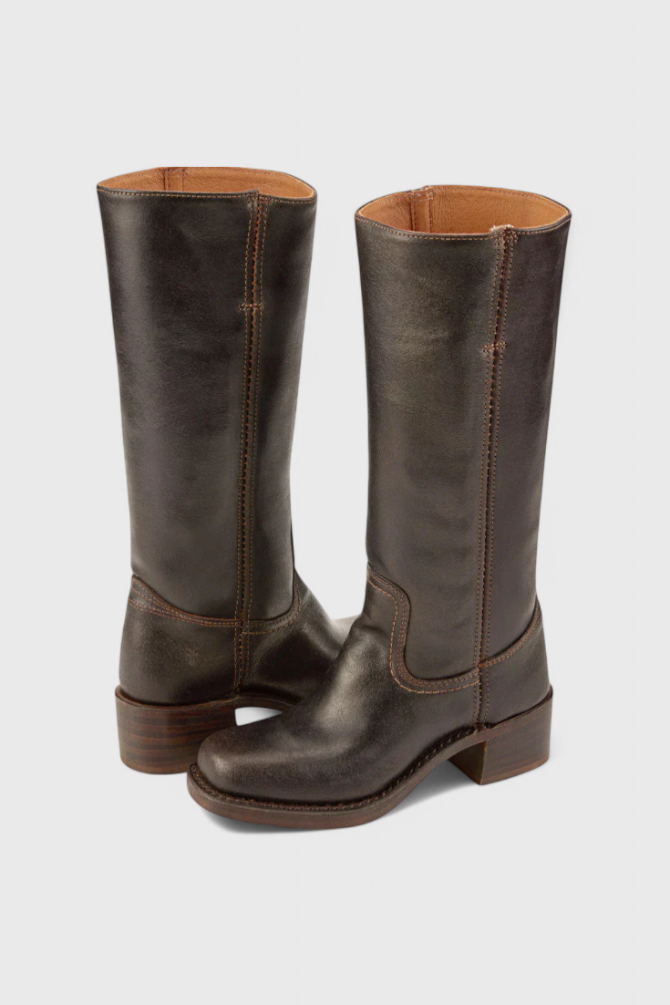 Kelly | Women's Knee High Boots, Stacked Heel