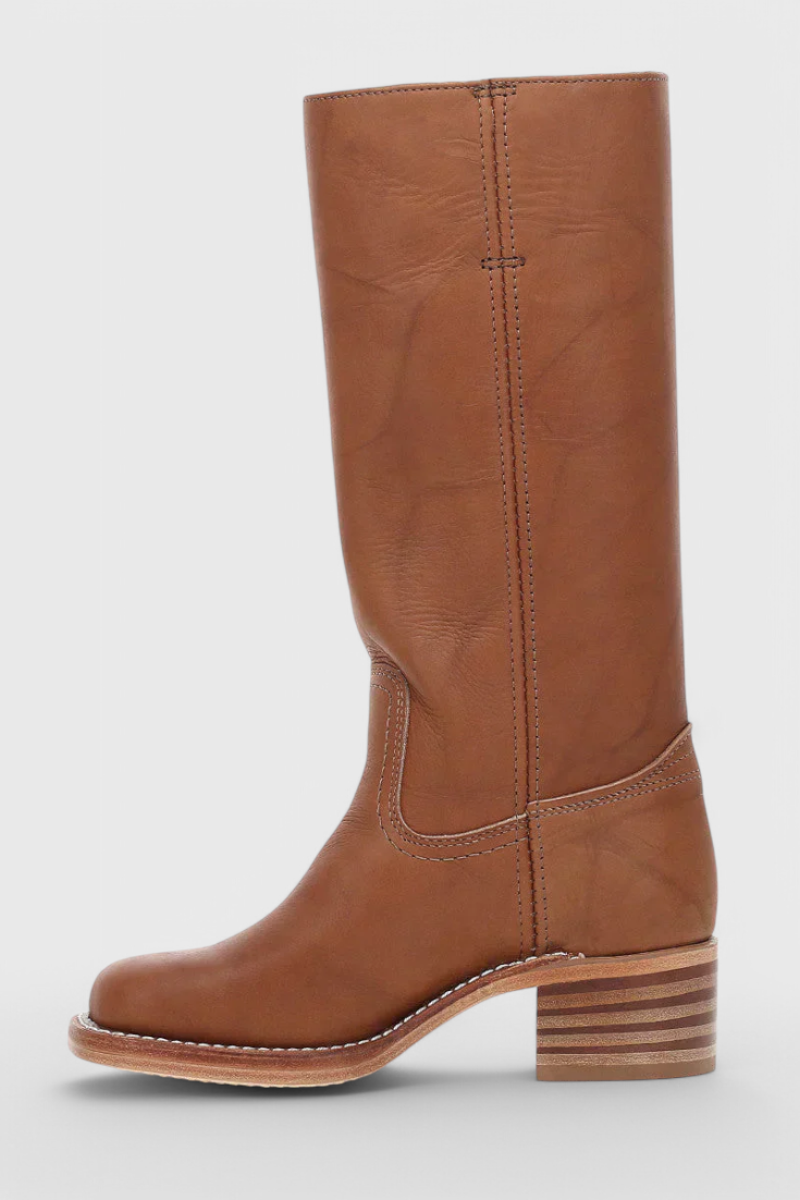 Kelly | Women's Knee High Boots, Stacked Heel