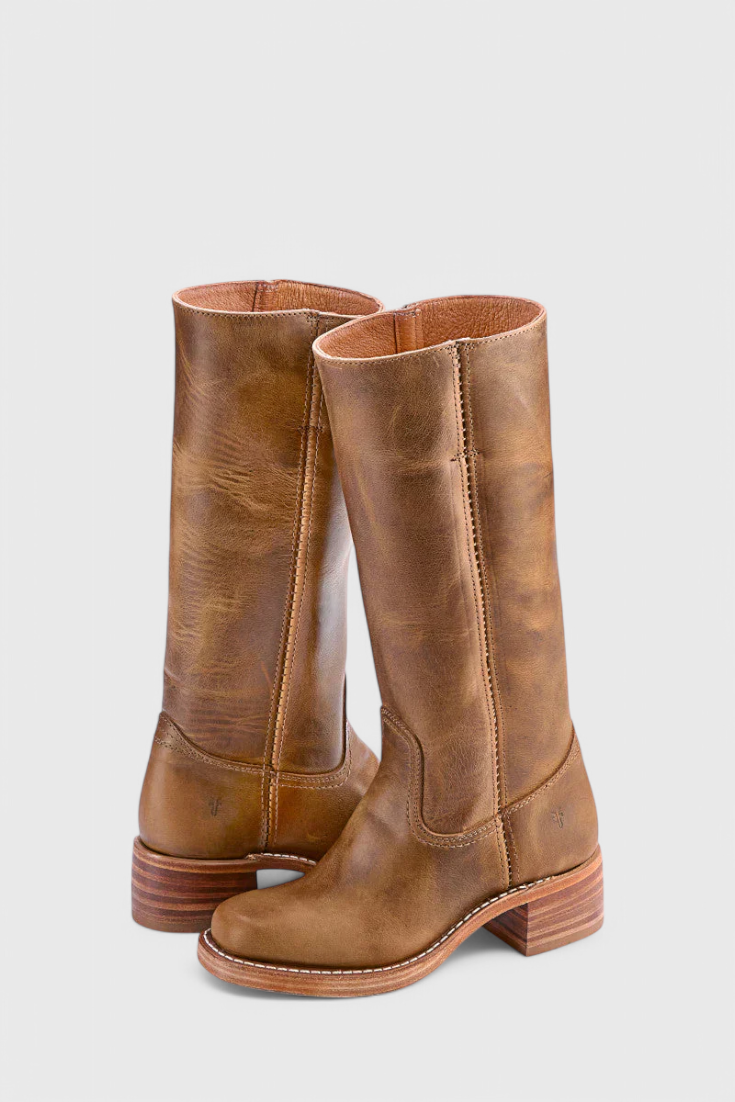 Kelly | Women's Knee High Boots, Stacked Heel