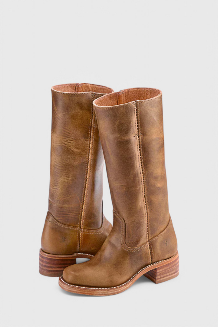 Kelly | Women's Knee High Boots, Stacked Heel