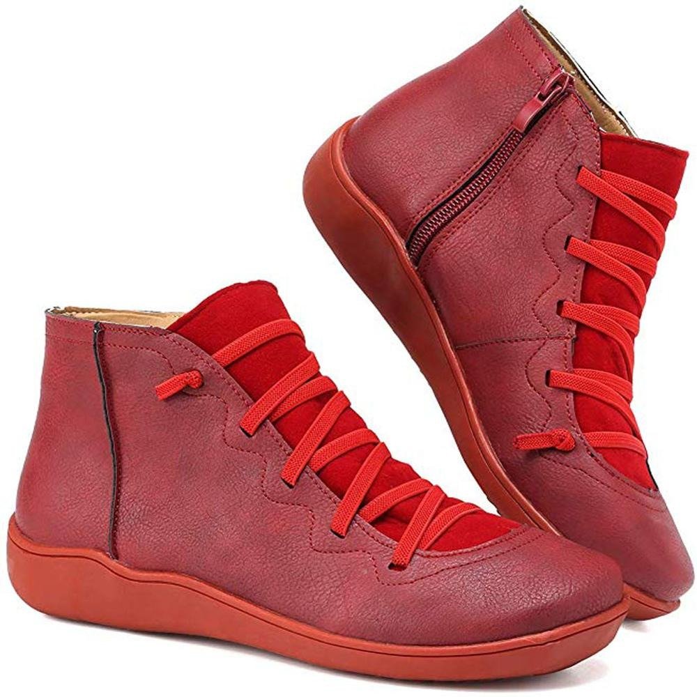Kelly | Women's Vintage Lace-Up Leather Boots