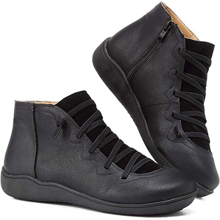 Kelly | Women's Vintage Lace-Up Leather Boots