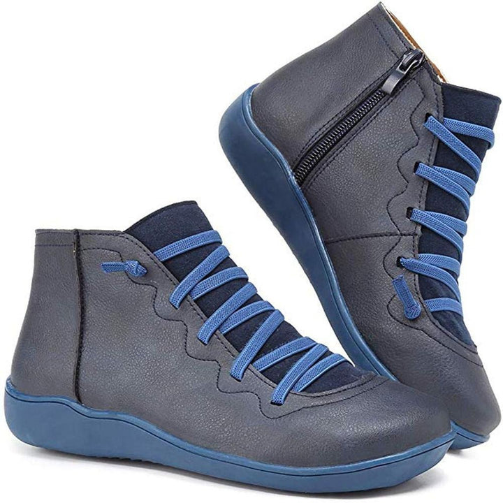 Kelly | Women's Vintage Lace-Up Leather Boots