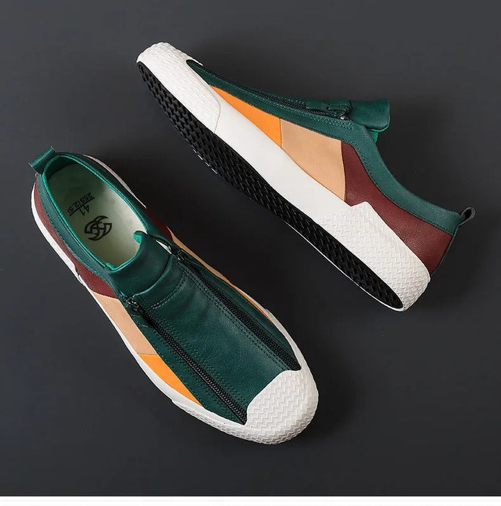 Kylen | Men's Slip-On Sneakers, Side Zipper Design