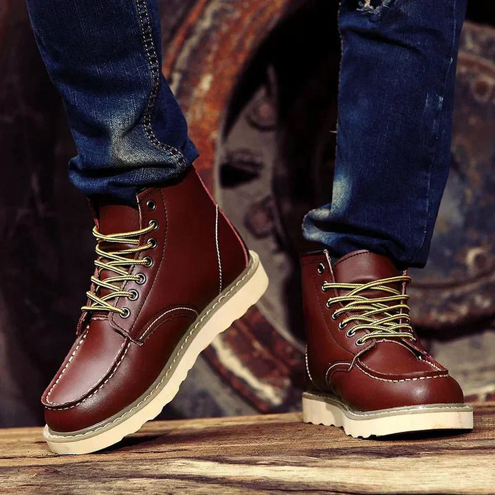 Kylen | Men's Lace-Up Ankle Boots,Thick Outsole